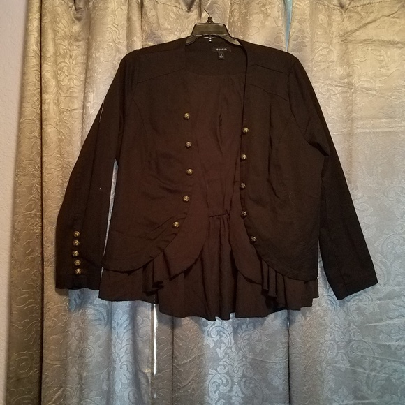 torrid Jackets & Blazers - Torrid military jacket black twill